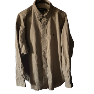 Ralph Lauren Beige Button-Up Shirt Blaire XL